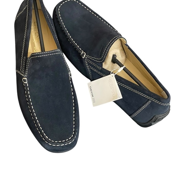 GEOX Respira Men Navy Breathable Italian‎ Patent Suede
Driving Shoes size 43.5 main image 5